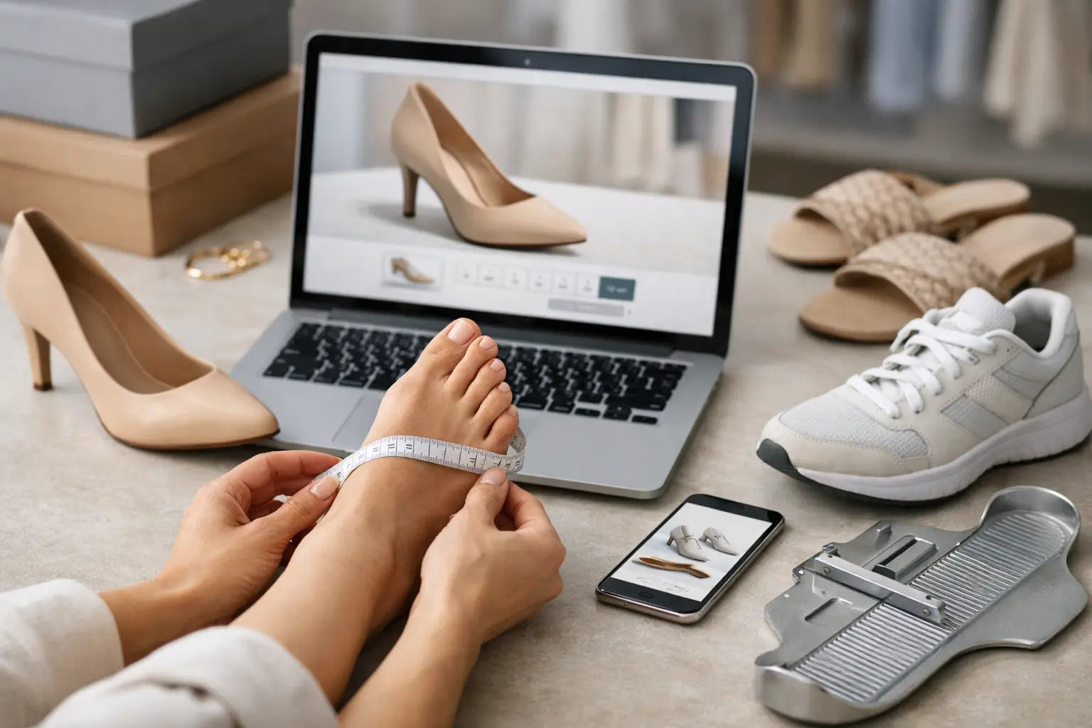 Guida taglie scarpe e-commerce moda senza dubbi