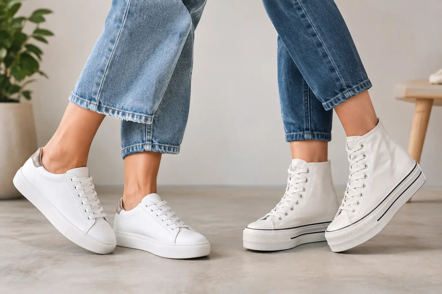 Sneakers basse o alte donna: quale scegliere?